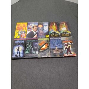 VHS Movie Lot 10 Tapes Independence Day Star Trek First Contact Abyss 90s